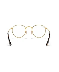 Ray-Ban Unisex Round Metal Optics Eyeglasses, RB3447V