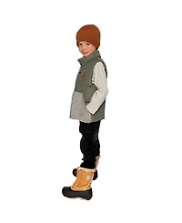 Deux par Deux Little and Big Boy (6-14) Sleeveless Mid-Season Vest