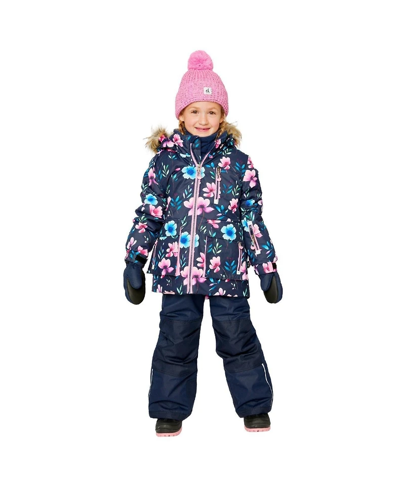 Deux par Toddler Girl (2T-5T) Two Piece Play Snowsuit Floral Print