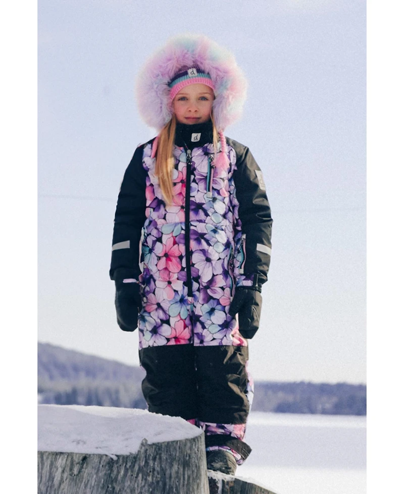 Deux par Toddler Girl ( 2T To 5T ) One Piece Play Snowsuit Floral Print