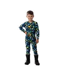 Deux par Toddler Boy ( 2T To 5T ) One Piece Thermal Underwear Checkered Print