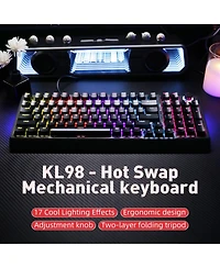 Lisen KL98 Wired 98-Key Compact Hot-Swappable Mechanical Gaming Keyboard