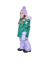 Deux par Toddler Girl (2T-3T) Two Piece Play Snowsuit Mini Flower Print