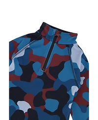 Deux par Little and Big Boy(6-14) Two Piece Thermal Underwear Camouflage Print