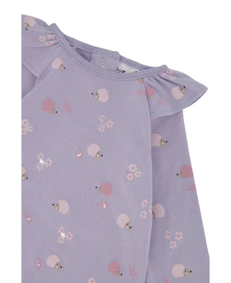Deux par Baby Girl ( 3M to 24 M ) Cotton Tunic and Legging Set Hedgehog Print