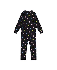 Deux par Little and Big Girl (6 - 14) One-Piece Thermal Underwear Printed Gummy Bears