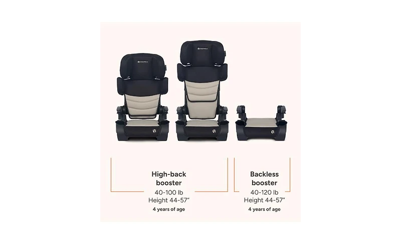 Baby Trend Tova Slim 2-in-1 Booster Seat - Dash
