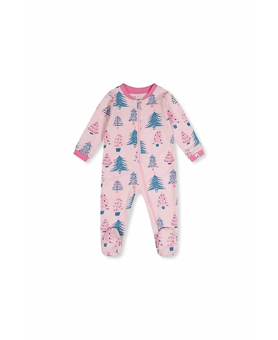 Deux par Baby Girl (3M-24M) Cotton Tree Print One Piece Pajama
