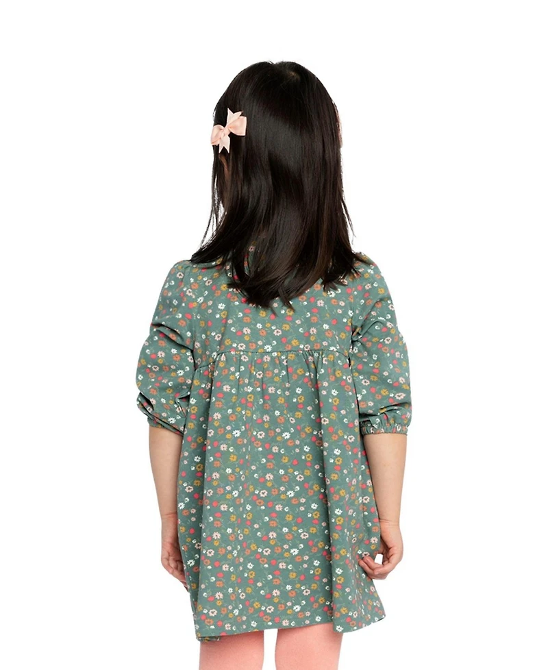 Deux par Deux Big Girls (6-8) Cotton Printed Dress
