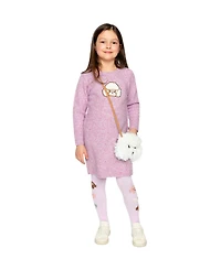 Deux par Deux Toddler Girls (2T-5T) Poodle Knit Dress