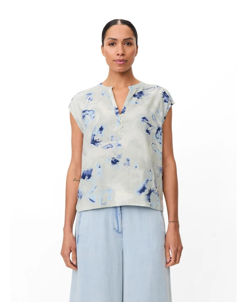 Masai Copenhagen Women's Maelphira Floral Cap Sleeve Top