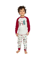 Deux par Little and Big Unisex (6-12) Cotton Two Piece Christmas Pajama Set