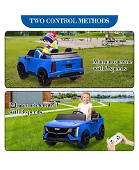 homfan 24V 2-Seater Licensed Luxury Suv Electric Ride-On Truck with Remote Control, Ages 3-8