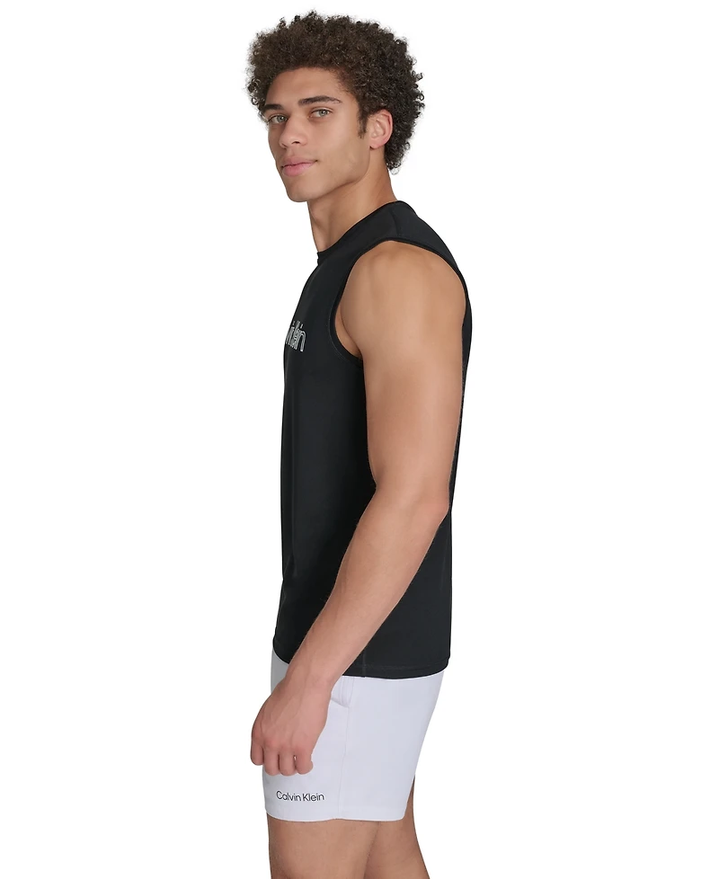 Calvin Klein Men's Logo Rash Guard