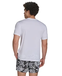 Calvin Klein Men's Logo Short-Sleeve Rash Guard