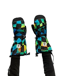 Deux par Little and Big Boy(6-16) Teknik Winter Mittens Checkered Print
