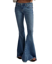 Free People Women's Low-Rise Flare Jeans