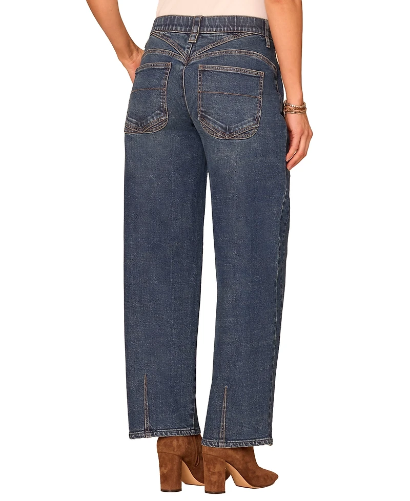 Democracy Women's AbSolution High-Rise Barrel-Leg Jeans