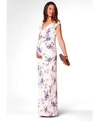 Tiffany Rose Maternity Alana Maxi Floral-Print V-Neck Empire-Waist Dress