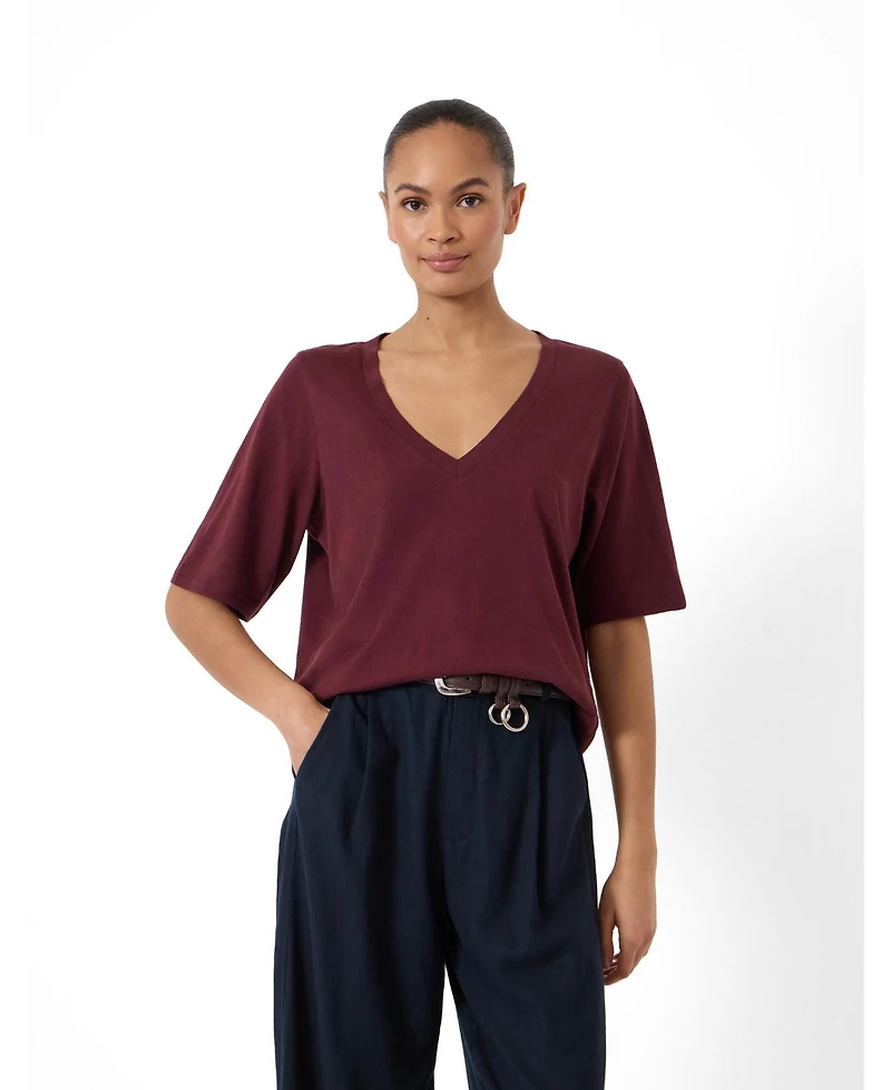 Hush Women's Reece V-Neck Drapey T-shirt