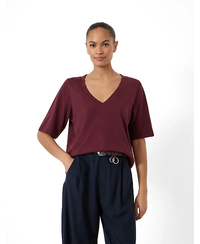 Hush Women's Reece V-Neck Drapey T-shirt