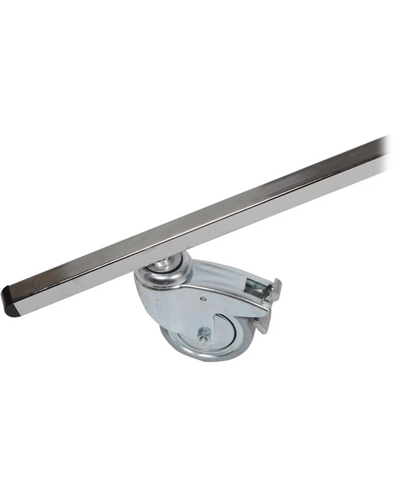 Matthews 9.5' Junior Double Riser Stand with Wheels, Chrome