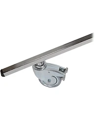 Matthews 9.5' Junior Double Riser Stand with Wheels, Chrome
