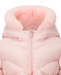 S Rothschild & Co Toddler Girls' 2T-5T Long-Sleeve Belted Coat With Purse