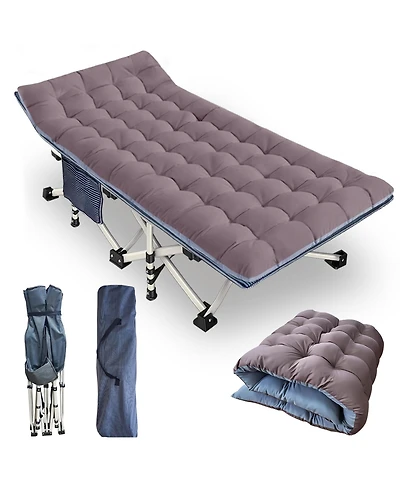 Aofar Camping Mattress Folding Sleeping Bed Heavy Duty Carry Bag