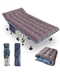Aofar Camping Mattress Folding Sleeping Bed Heavy Duty Carry Bag