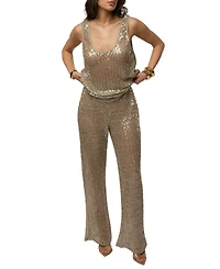 Jluxlabel Women's High Seas Sequin Pant