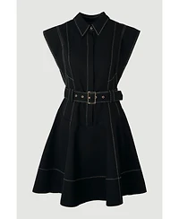 Karen Millen women's High Neck Mini Dress