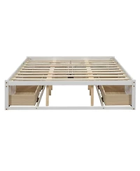 Streamdale Furniture Platform Bed 6 Drawers