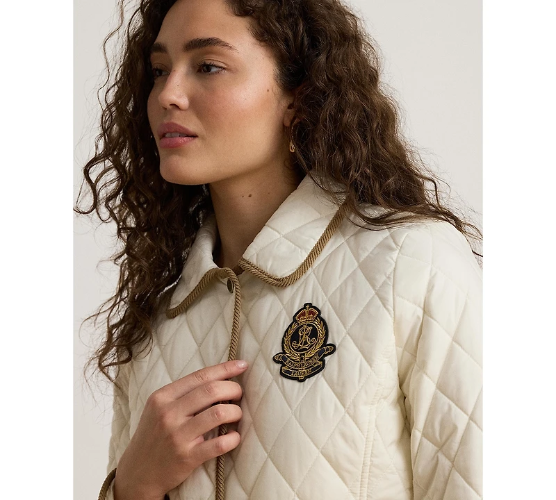 Lauren Ralph Women's Crested Quilted Jacket