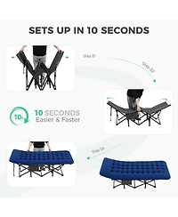Aofar 28" Camping Cot Folding Portable Mattress Carry Bag