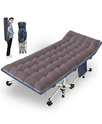 Aofar Camping Folding Bed With Mattress Carry Bag