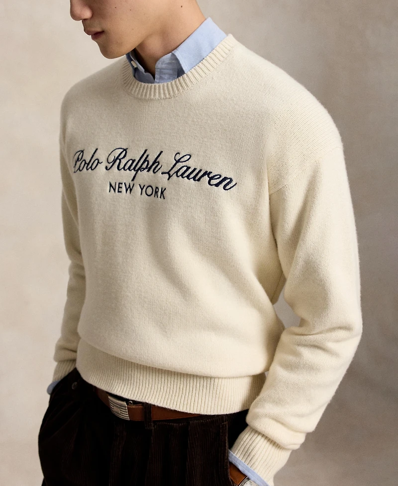 Polo Ralph Lauren Men's Regular-Fit Logo Wool-Cotton Sweater