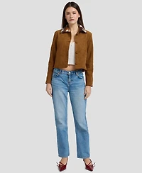En Saison Women's Collared Look Button-Front Jacket