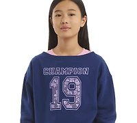 Champion Girls' 7-16 Long-Sleeve Graphic Sweatshirt