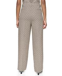 Dkny Women's High-Rise Straight-Leg Full-Length Pants