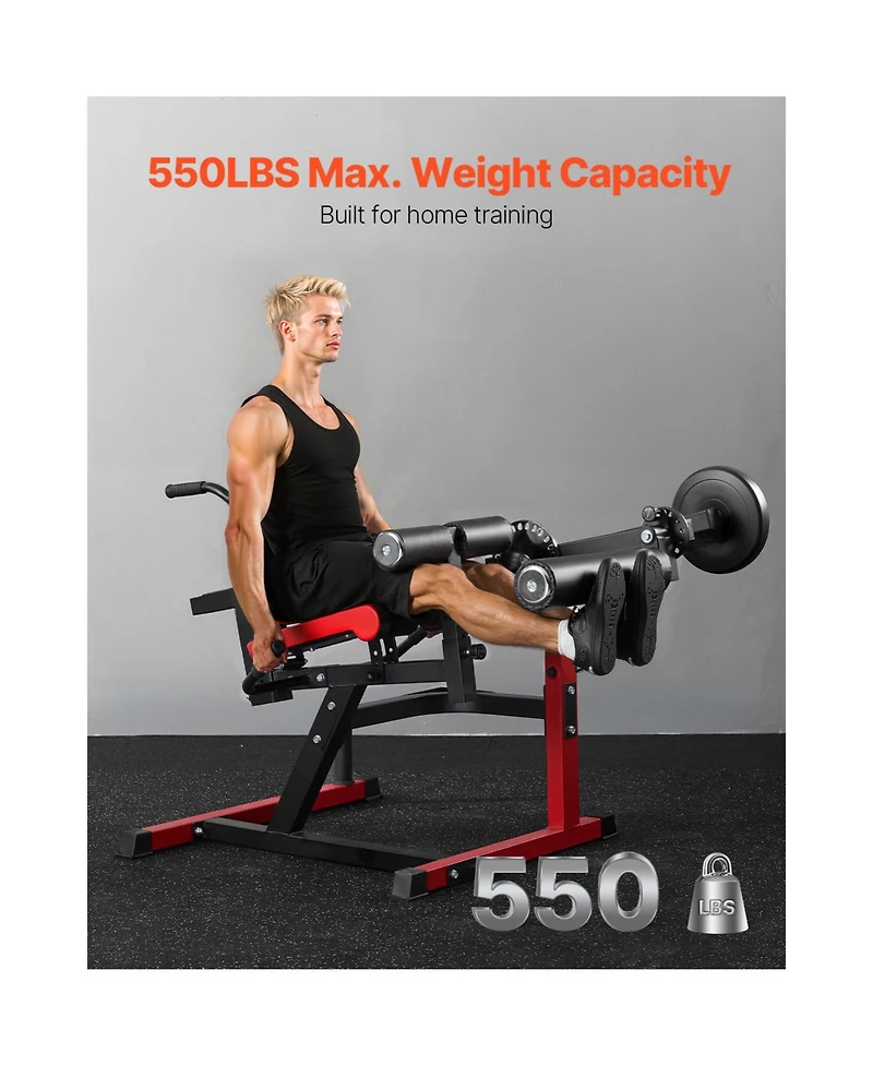 Vevor Leg Extension Curl Machine Seated Leg Rotary Extension Bench for Thigh 550lbs