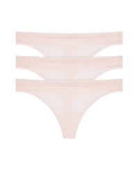 Dkny Women's 3 Pack Sheer Stripe Thong Panty
