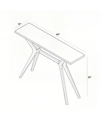 Sunset Living Furniture Cross Leg Console Table (45.5in / 1160mm), Wirebrush