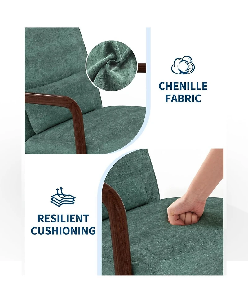 homfan Set of 2 Corduroy Accent Chairs