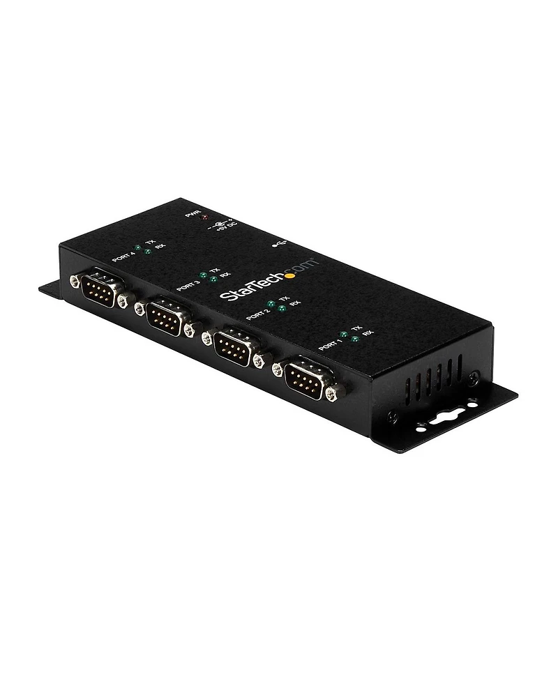 StarTech.com 4 Port Wall Mountable Usb to DB9 RS232 Serial Adapter Hub