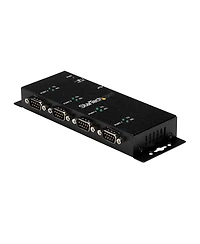 StarTech.com 4 Port Wall Mountable Usb to DB9 RS232 Serial Adapter Hub