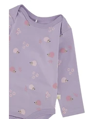 Deux par Baby Girls 3M To 24M Cotton Onesie Hedgehog Print