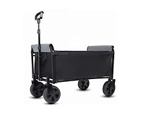 sumyeg 3-in-1 Foldable Utility Wagon, 220LBS Heavy Duty Collapsible Cart with Detachable All-Terrain Wheels