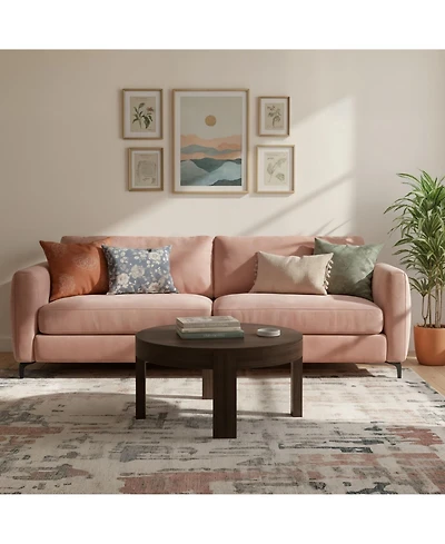 Sunset Living Furniture Modern Rounded Round Coffee Table