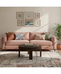Sunset Living Furniture Modern Rounded Round Coffee Table